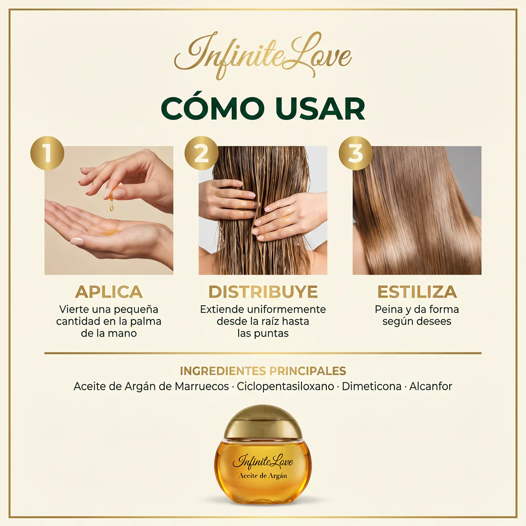 Aceite de Argán Reparador – Brillo, Suavidad y Cabello Sin Frizz - Image 4