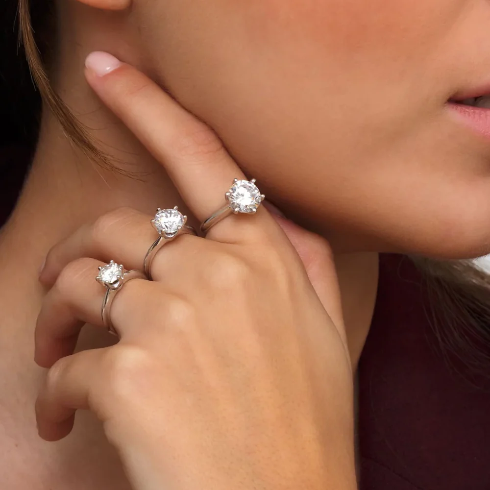 Anillo Solitario de Moissanita – Brillo Eterno - Image 4