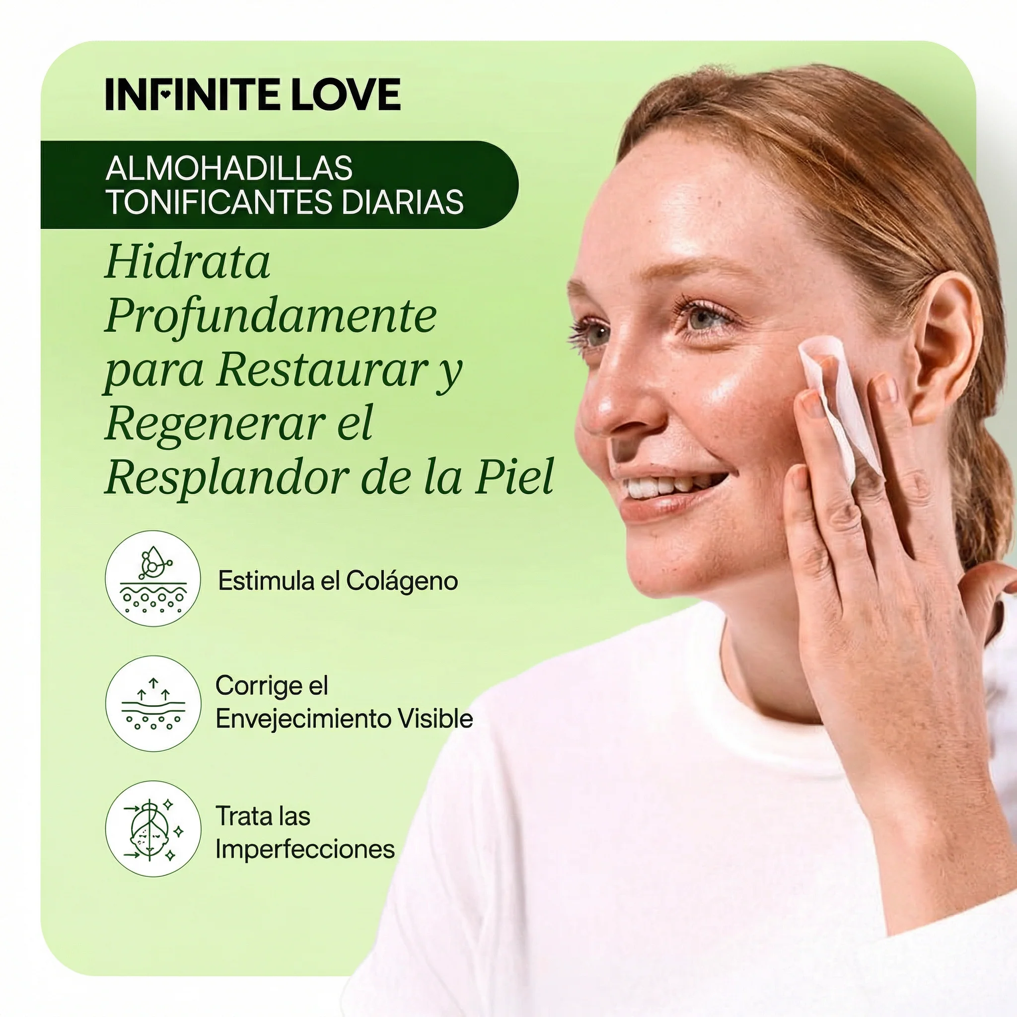 Discos Tonificantes Coreanos con Mucina de Caracol y Niacinamida para Arrugas y Manchas Oscuras (100 Uds) - Image 3