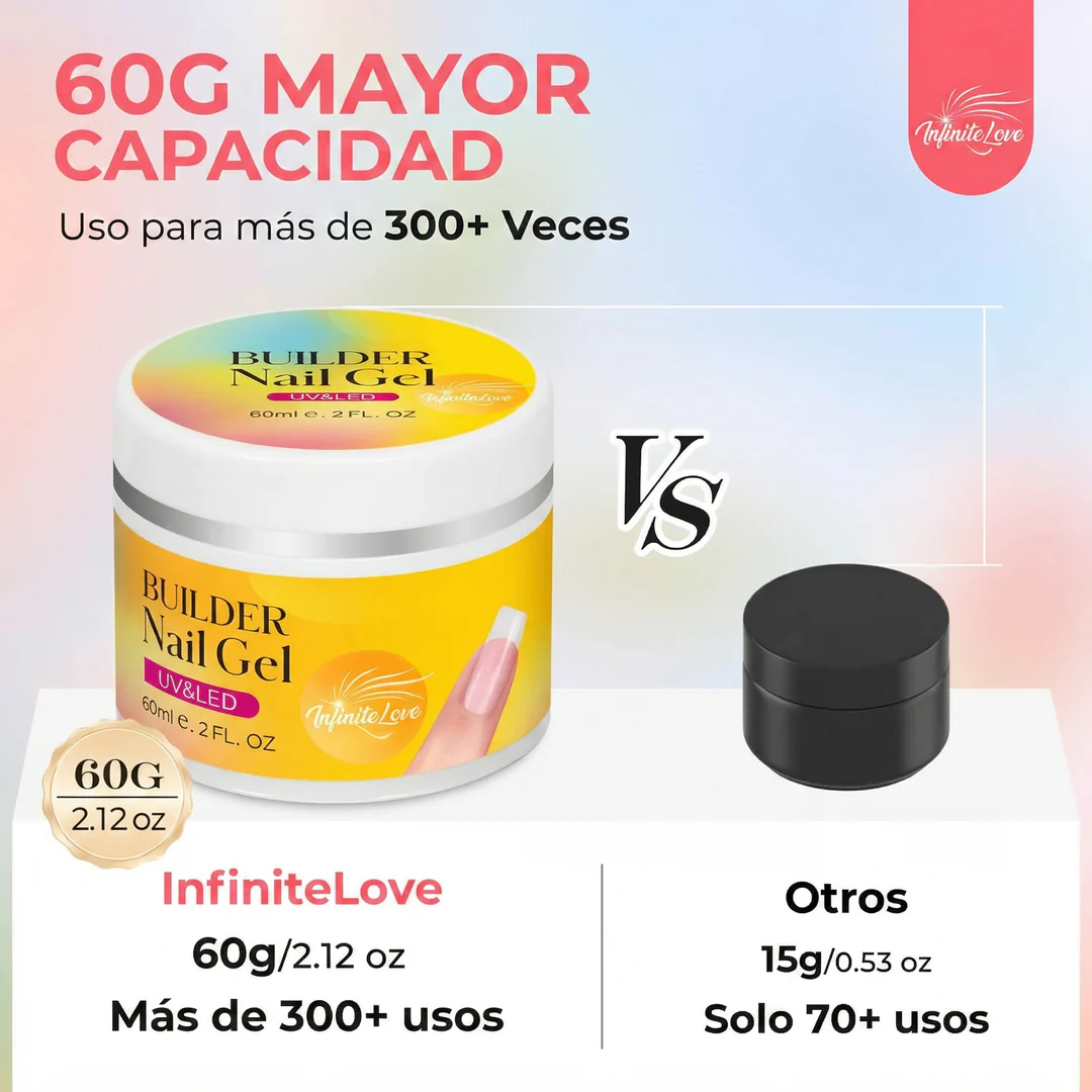 Gel Constructor de Uñas Rosa – Efecto Salón Profesional en Casa - Image 2