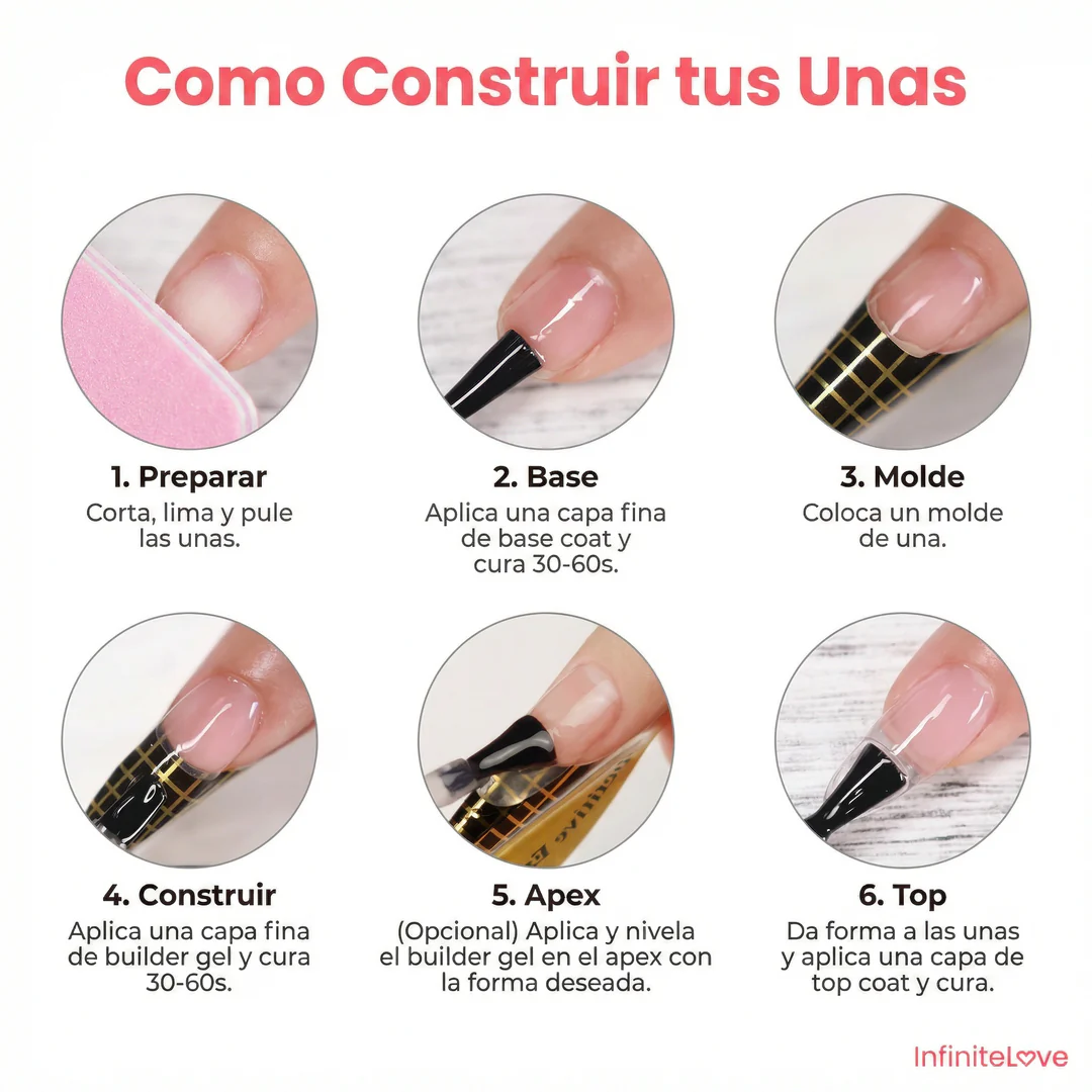 Gel Constructor de Uñas Rosa – Efecto Salón Profesional en Casa - Image 4