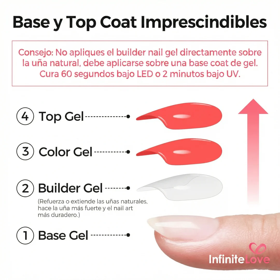Gel Constructor de Uñas Rosa – Efecto Salón Profesional en Casa - Image 5
