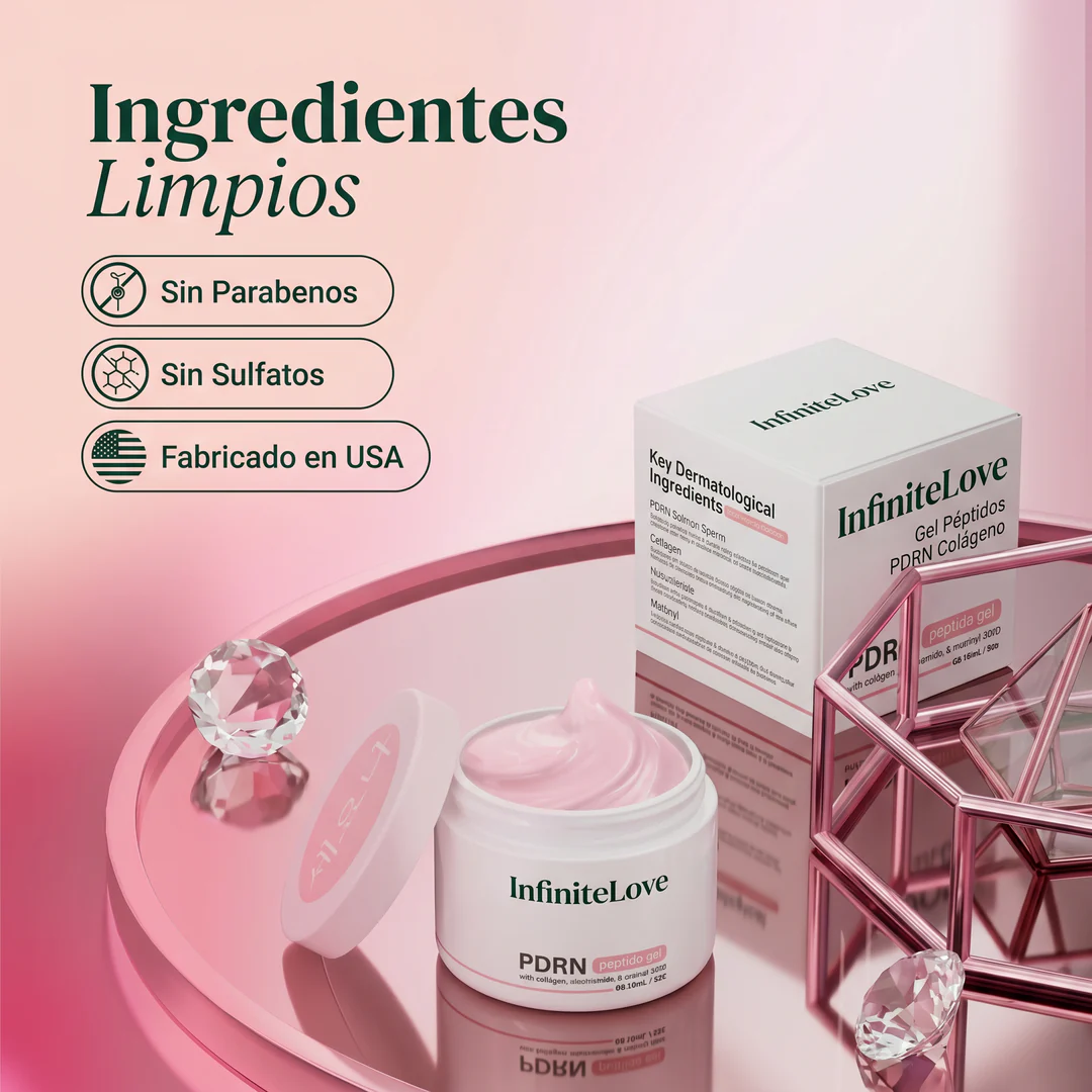 Gel Facial Reafirmante con Péptidos y PDRN – Hidratación Profunda y Efecto Glow - Image 2