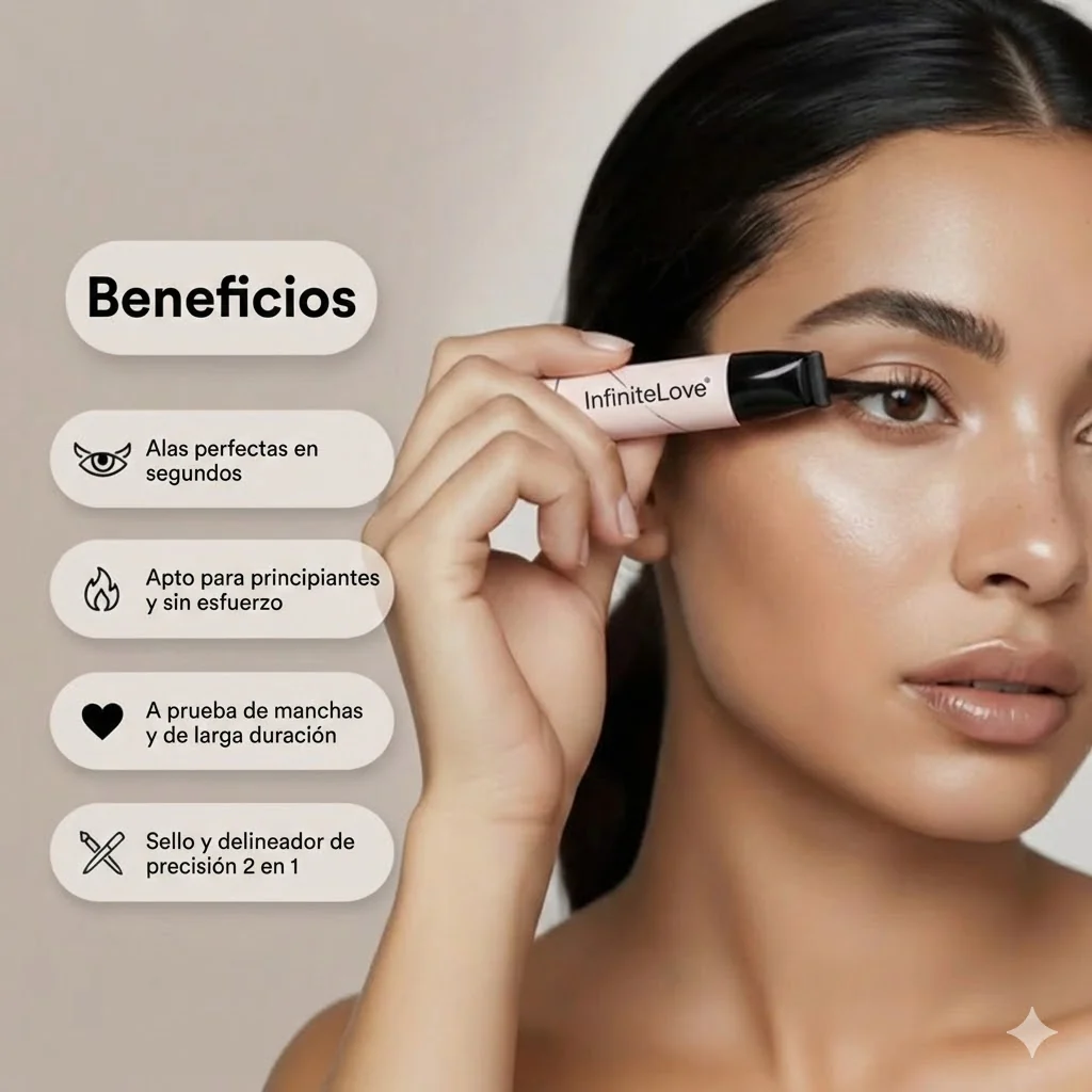 InfiniteEyeliner - Delineador 2 en 1 con sello alado - Image 8