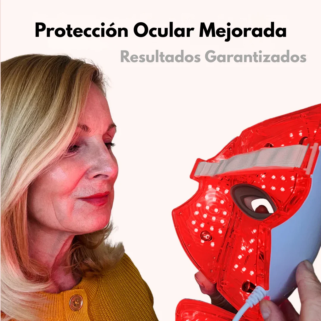 Máscara Facial Anti-Edad de 7 Colores LED y Microcorriente (EMS) para Lifting de Papada y Reafirmar Mejillas - Image 6