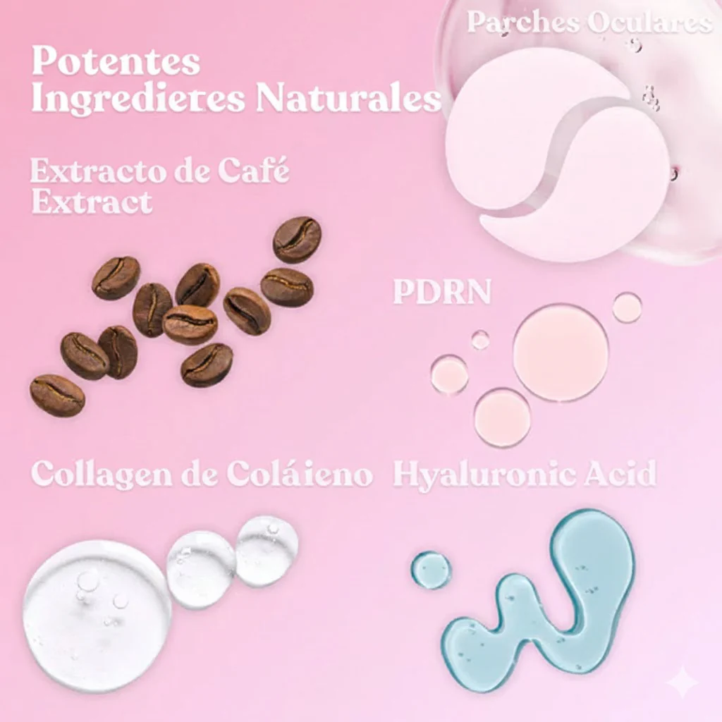 Parches de Ojos Coreanos Instantáneos con ADN Regenerativo y Colágeno para Bolsas, Ojeras y Patas de Gallo en 10 Minutos - Image 4