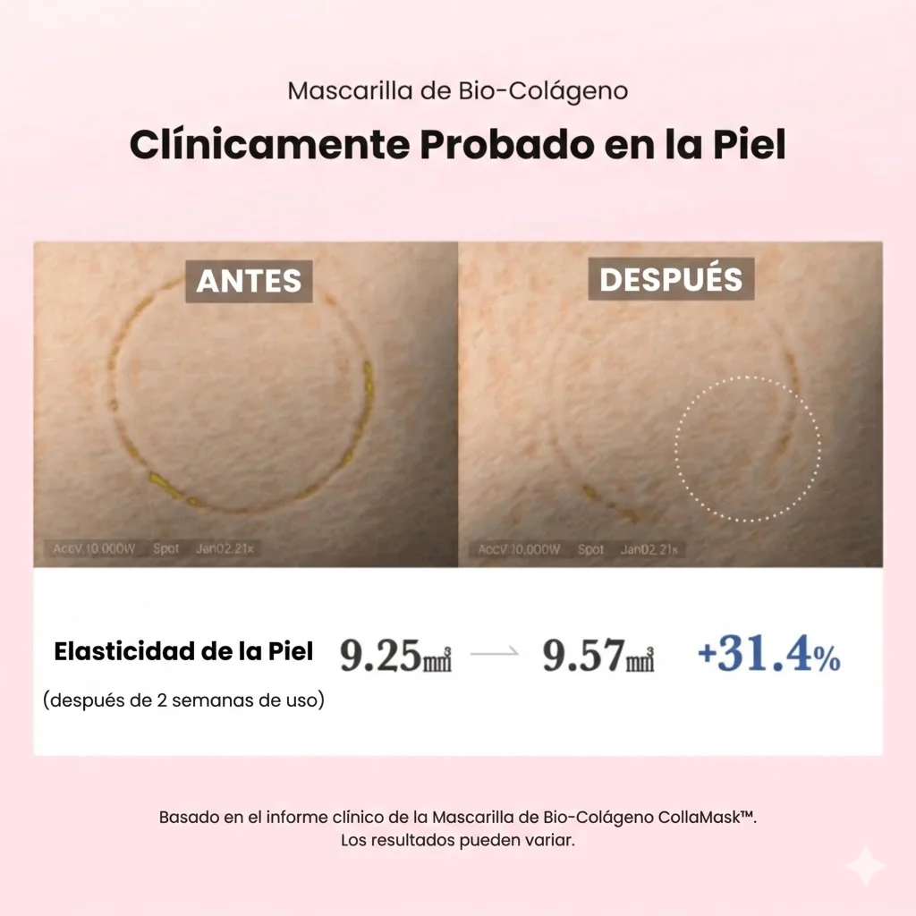 Mascarilla Nocturna de Bio-Colágeno e Hidrogel para Poros Dilatados, Hidratación Profunda y Efecto 'Glass Skin' (Se vuelve Transparente) - Image 5