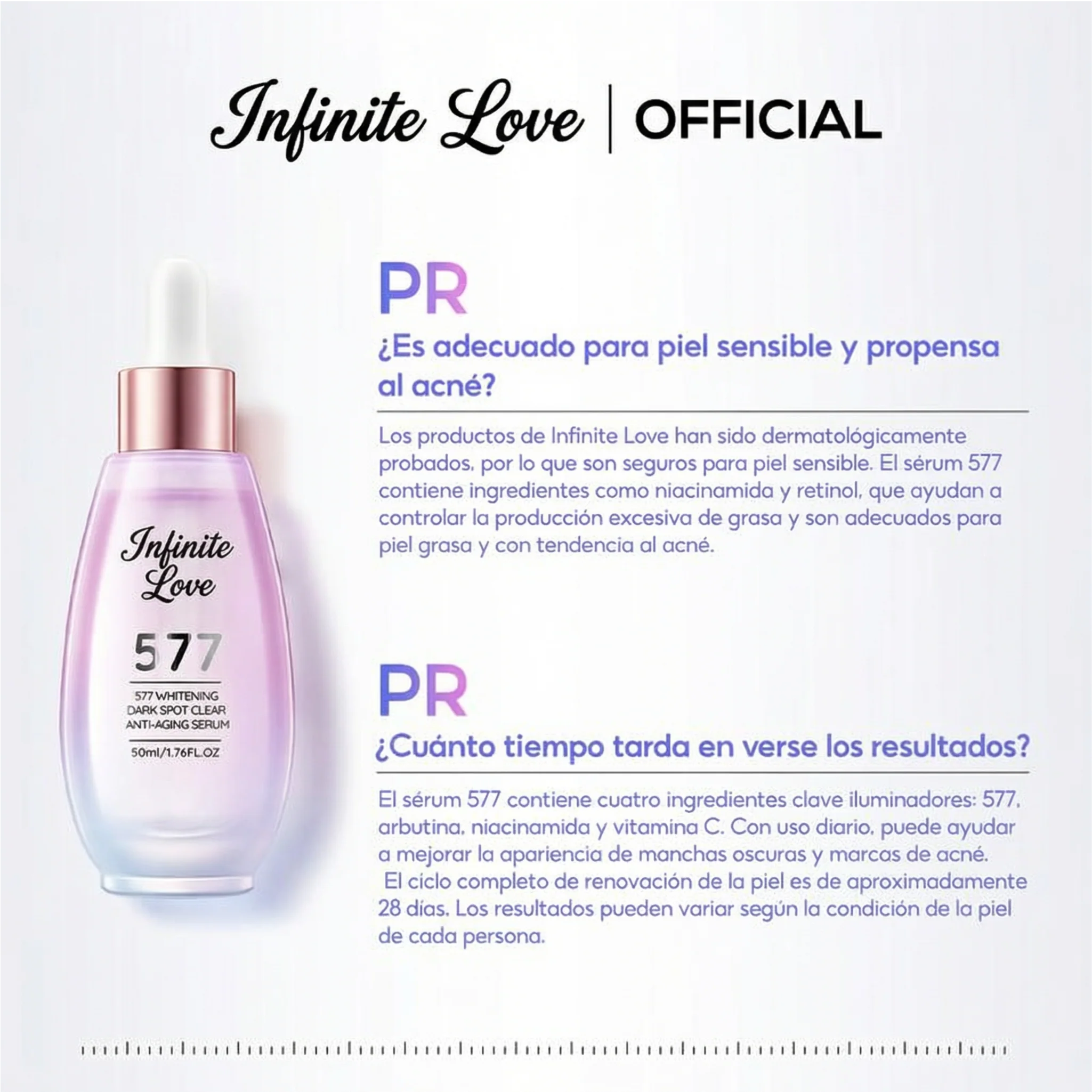 Sérum Despigmentante 577 para Manchas y Marcas de Acné - Image 5