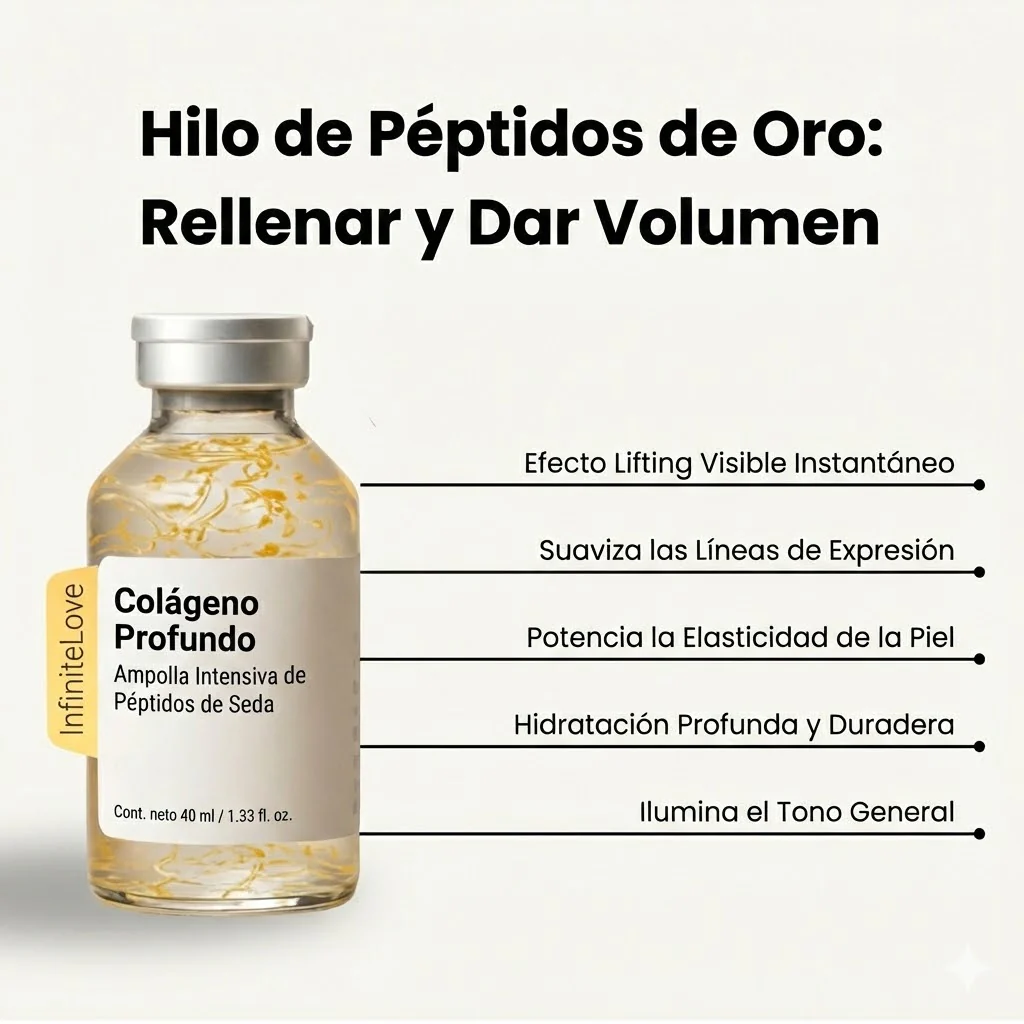 Ampolla Rellenadora de Colágeno Profundo y Péptidos de Seda con Aplicador de Precisión para Arrugas y Efecto Lifting (Sin Inyecciones) - Image 2