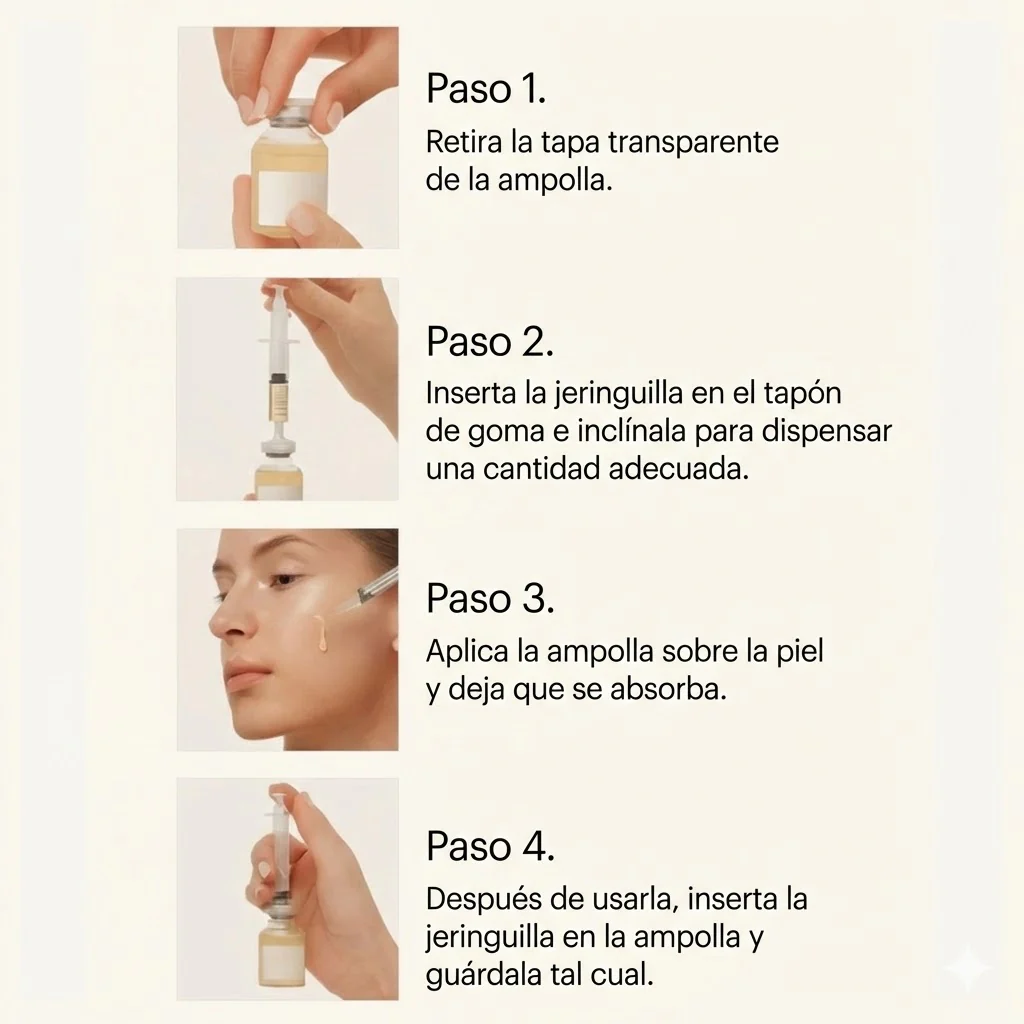 Ampolla Rellenadora de Colágeno Profundo y Péptidos de Seda con Aplicador de Precisión para Arrugas y Efecto Lifting (Sin Inyecciones) - Image 7