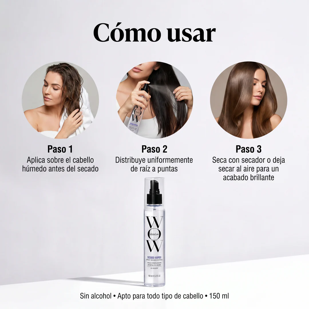 Spray Secado Rápido Anti-Frizz – Cabello Suave y Brillante al Instante - Image 5